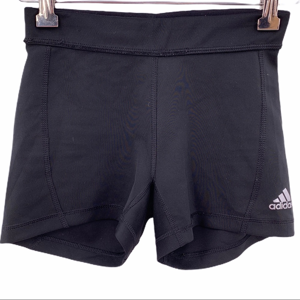 Adidas black techfit bike shorts XS